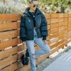 Coats & Jackets * | All-001 Alina Pocketed Puffer Jacket Black Final Sale