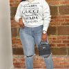 Tops * | Shop Kloset Essentials No Stylist Crew Neck Pullover (White)