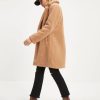 Coats & Jackets * | Skie-001 Mountain View Pocketed Teddy Coat Camel Final Sale