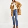 Coats & Jackets * | Thre-001 Jacksonia Pocketed Puff Coat Camel Last Chance