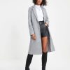 Coats & Jackets * | Prom-001 Breezy City Fall Pocketed Coat Grey Final Sale