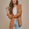 Coats & Jackets * | Acoa-001 Amber Linen Blend Blazer Final Sale