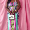 Dresses * | Shop Kloset Essentials Tribal Aztec Print Maxi Dress- (Aqua Blue)