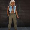 Coats & Jackets * | Kanc-001 Preorder Raychel Denim Crop Vest