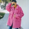 Coats & Jackets * | Endl-001 Maddie Pocketed Teddy Jacket Final Sale