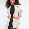 Coats & Jackets * | Prom-001 Blake Corduroy Faux Sherpa Moto Jacket Cream Final Sale