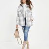 Coats & Jackets * | Thre-001 Keep You Warm Pocketed Plaid Jacket Final Sale