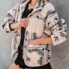 Coats & Jackets * | Very-001 Wild Wild West Pocketed Bandana Teddy Jacket Final Sale