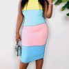 Dresses * | Shop Kloset Essentials Block It Out Midi Dress (Yellow)