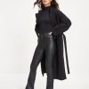 Coats & Jackets * | Fore-001 Great Expectations Pocketed Coat Black Final Sale