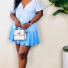 Dresses * | Shop Kloset Essentials Like A Rose Mini Dress (Blue)