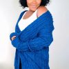 Tops * | Shop Kloset Essentials The Cozy Up Cardigan-Navy