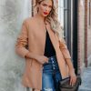 Coats & Jackets * | Entr-001 Bonjour Pocketed Coat Camel Final Sale