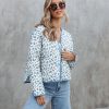 Coats & Jackets * | Danc-001 Gwen Floral Quilted Pocketed Jacket Sale