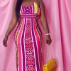 Dresses * | Shop Kloset Essentials Tribal Aztec Print Maxi-(Pink)