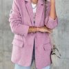 Coats & Jackets * | Endl-001 Janie Pocketed Blazer Lilac