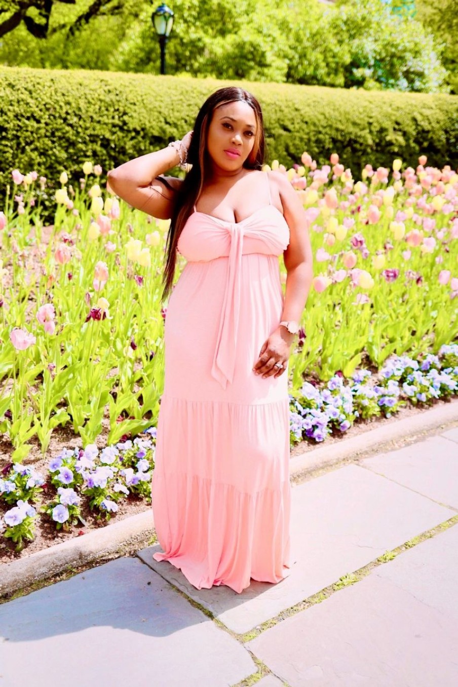 Dresses * | Shop Kloset Essentials Pretty In Pink Maxi Dress