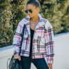 Coats & Jackets * | Baga-001 Raylan Pocketed Plaid Jacket Final Sale