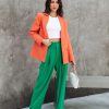 Coats & Jackets * | Salt-001 Khloe Pocketed Blazer Orange Sale