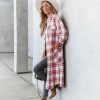 Coats & Jackets * | Skyl-002 Catarina Plaid Pocketed Jacket Final Sale